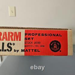 1958 Powerarm Barbells Mattel Vintage Toy Muscles Weights Practically Brand New