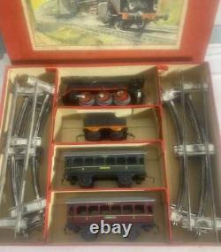 1960 Germany Clockwork Train Set Complete In Box In Excellent Plus Condtion