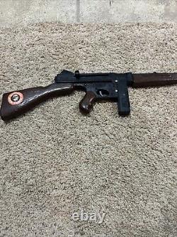 1960 MATTEL OFFICIAL TOMMY-BURST Dick Tracy Machine Gun Toy Cap Gun-Repair/Parts