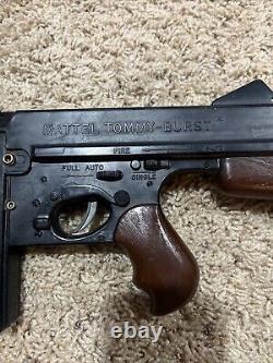 1960 MATTEL OFFICIAL TOMMY-BURST Dick Tracy Machine Gun Toy Cap Gun-Repair/Parts