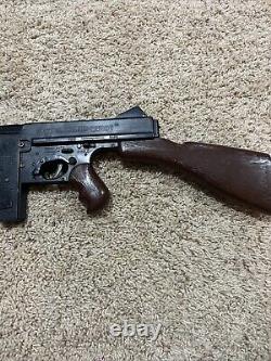 1960 MATTEL OFFICIAL TOMMY-BURST Dick Tracy Machine Gun Toy Cap Gun-Repair/Parts