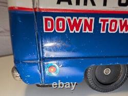 1960'S Vintage Taiyo Japan Tin friction toy United Airlines Airport Limousine