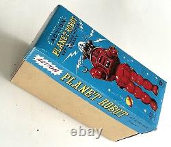 1960s Vintage Action Planet ROBOT TOY Wind-Up MIB Robbie the Robot Japan by KO