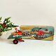 1960s Vintage Raja Toys 2 Pilot Fighter Helicopter Wind Up Tin Toy Original Box