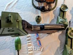 1964 & 1965 Topper Toys Used Johnny Seven OMA, Micro Helmet & Combat Phone Set