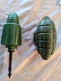 1964 & 1965 Topper Toys Used Johnny Seven OMA, Micro Helmet & Combat Phone Set