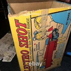 1964 Vintage Marx Electro Shot Target Shooting Gallery With Box