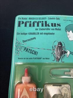 1967 Mattel Plastigoop GERMAN squirting Cockroach Factory Sealed Unpunched Card