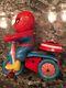 1968 Vintage Marvel Marx Wind Up Spider-Man Tricycle Toy