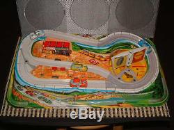 1970 TECHNOFIX NR. 328 RALLYE With4 RACE CARS SET, 100% COMPLETE & WORKING WithBOX