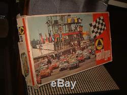 1970 TECHNOFIX NR. 328 RALLYE With4 RACE CARS SET, 100% COMPLETE & WORKING WithBOX