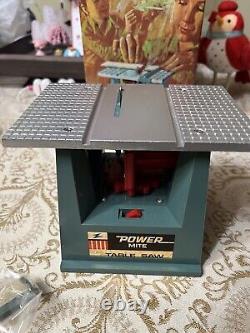 1971 Ideal Powermite Table Saw with Box / Parts Tested And Working