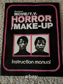 1976 Movie / TV HORROR Make Up Kit Pressman Monster Toy Incomplete