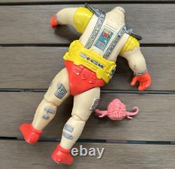 1991 Playmates Ninja Turtle TMNT Krang Android Body Action Figure Toy +Brain 11