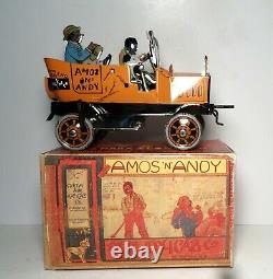 1993 MTH Tin Litho Windup Amos'N' Andy Fresh Air Taxi Marx