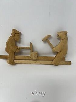 (20) Vintage Hand-Carved Wooden Mechanical Toys Moveable Toys Russian Folk Art