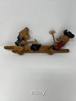 (20) Vintage Hand-Carved Wooden Mechanical Toys Moveable Toys Russian Folk Art