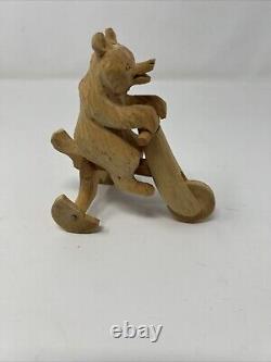 (20) Vintage Hand-Carved Wooden Mechanical Toys Moveable Toys Russian Folk Art