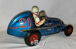 #21 Battery Operated Yonezawa Electro Special Midget Racer Blue Version