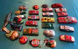 28 VINTAGE TIN TOYS FROM JAPAN 1950s friction/windup/others