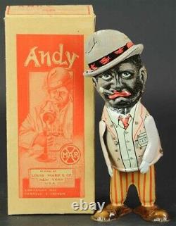 (2) Vintage 1920s Marx Amos N Andy Wind Up Toys with ORIGINAL BOXES PRISTINE