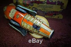 30s Marx Buck Rogers Spaceship Vintage Tin Wind up Toy USA Boxed