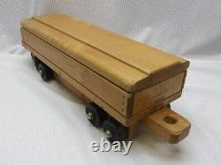3 Large Wood COMMUNITY PLAYTHINGS, 1950's Train Cars Vintage