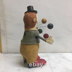 4SCHUCO WIND-UP JUGGLING CLOWN NR. 965 WithREPRO. BOX AND KEY. FULLY OPERATIONAL