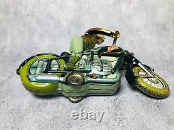 50s Arnold Mac 700 Vintage Tin Motorcycle Wind Up Toy Germany