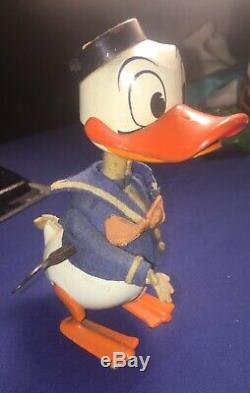 50s Vintage Schuco Donald Duck Wind Up Toy in Working Order