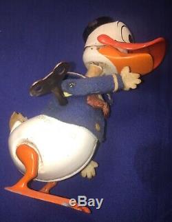 50s Vintage Schuco Donald Duck Wind Up Toy in Working Order