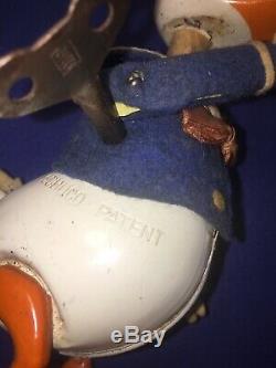 50s Vintage Schuco Donald Duck Wind Up Toy in Working Order