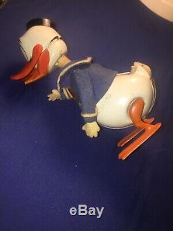 50s Vintage Schuco Donald Duck Wind Up Toy in Working Order