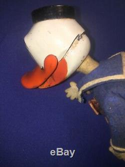 50s Vintage Schuco Donald Duck Wind Up Toy in Working Order