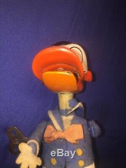 50s Vintage Schuco Donald Duck Wind Up Toy in Working Order