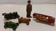 5 VTG Metal Toys 2 Cars, 1 Red/Yellow Truck, 1 Train, 1 Soldier SEE PICS+DESCRIPT