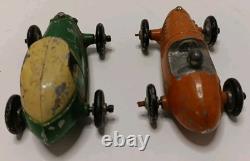 5 VTG Metal Toys 2 Cars, 1 Red/Yellow Truck, 1 Train, 1 Soldier SEE PICS+DESCRIPT