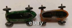 5 VTG Metal Toys 2 Cars, 1 Red/Yellow Truck, 1 Train, 1 Soldier SEE PICS+DESCRIPT
