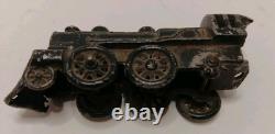 5 VTG Metal Toys 2 Cars, 1 Red/Yellow Truck, 1 Train, 1 Soldier SEE PICS+DESCRIPT