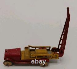 5 VTG Metal Toys 2 Cars, 1 Red/Yellow Truck, 1 Train, 1 Soldier SEE PICS+DESCRIPT