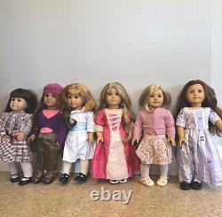 6 VINTAGE AMERICAN GIRL DOLLS! Early 2000s Classics, Used/Loved, SOLD AS IS