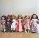 6 VINTAGE AMERICAN GIRL DOLLS! Early 2000s Classics, Used/Loved, SOLD AS IS