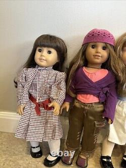 6 VINTAGE AMERICAN GIRL DOLLS! Early 2000s Classics, Used/Loved, SOLD AS IS