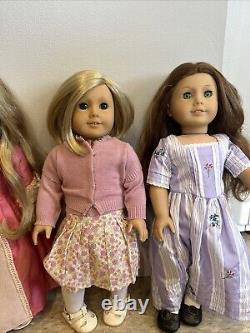 6 VINTAGE AMERICAN GIRL DOLLS! Early 2000s Classics, Used/Loved, SOLD AS IS