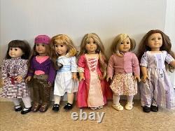 6 VINTAGE AMERICAN GIRL DOLLS! Early 2000s Classics, Used/Loved, SOLD AS IS