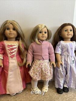 6 VINTAGE AMERICAN GIRL DOLLS! Early 2000s Classics, Used/Loved, SOLD AS IS