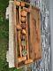 8 Player Antique Victorian Wooden Croquet Set W Wickets & Orig Storage Crate