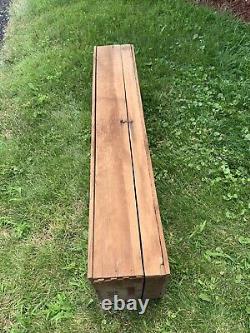 8 Player Antique Victorian Wooden Croquet Set W Wickets & Orig Storage Crate