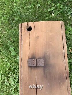 8 Player Antique Victorian Wooden Croquet Set W Wickets & Orig Storage Crate