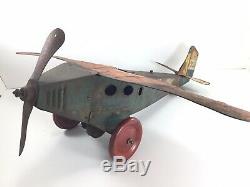 AMERICAN FLYER CW555 Wind Up Airplane 1929 SPIRT OF COLUMBIA AF LINES MONOPLANE